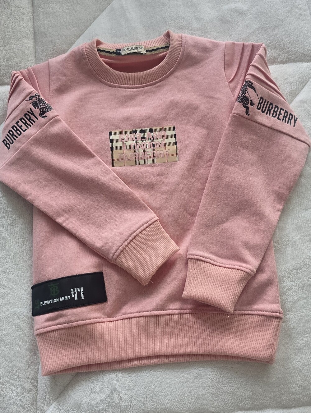 Burberry Kids' Pink Logo Sweatshirt